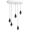 Thumbnail photo of Pendant System Round Plate Black - Cluster Lamps - Daniel Emma - Black