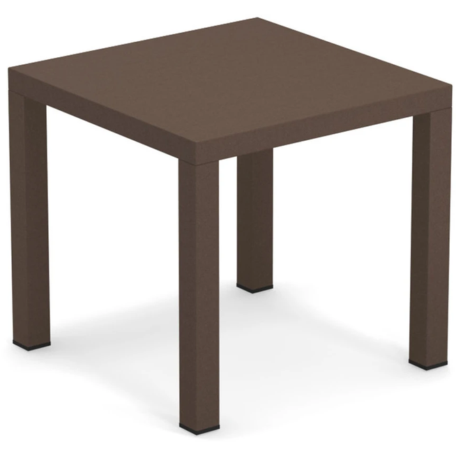 Photo of Round Coffee Table 45x45 Indian Brown - Soffbord Utomhus - Christophe Pillet - Brun - Metall