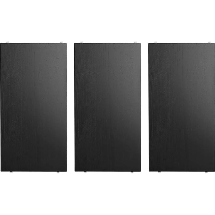 Photo of String Shelves 58x30, Black Betten Ash, 3-pack - Shelving - Nils Strinning - Black - Wood
