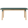 Thumbnail photo of Form Dining Table Green. Oak Legs