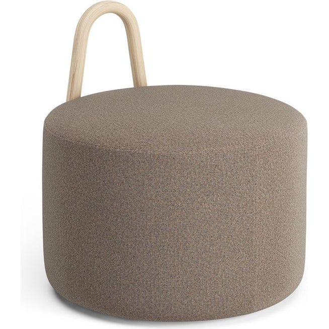 Photo of Amstelle Pouf Medium With Wheel Oak Natural Lacquer Main Line Flax 23
