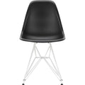 Eames Plastic Chair Dsr - 12 Deep Black - White Base - Matstolar - Charles & Ray Eames - Svart - Metall/plast