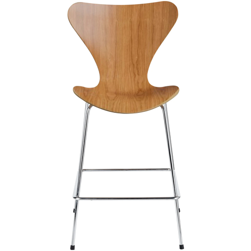 Photo of 3187 Sjuan, Cherry veneer - Bar stools & Bar stools - Arne Jacobsen - Wood - Metal/wood