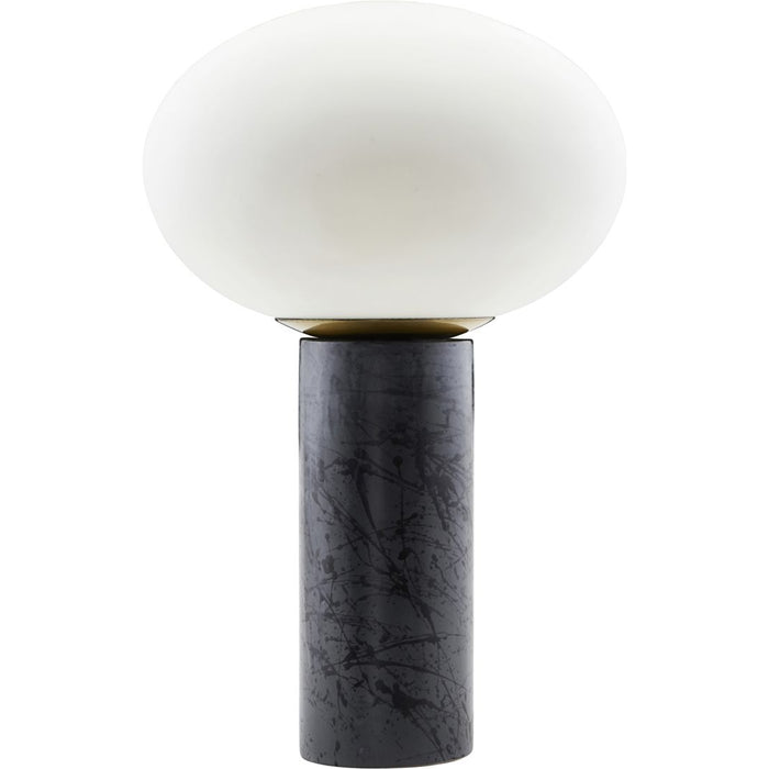 Photo of Opal Grey Table Lamp with Glass Ceramic Cap