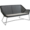 Thumbnail photo of Breeze 2-personers Loungesofa 5567 Li/ls/lw - Havesofa - Sort - B: 154 X D: 76 X H: 78 X Sh: 37 Cm