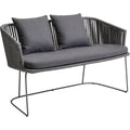 Moments Dinging Matbänk, Cane-line Soft Rope, Grey,no Cushion - Utomhussoffor - Foersom & Hiort-lorenzen Mdd