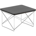 Occasional Table Ltr Top White Underframe Chrome - Small Table & Side Table - Charles & Ray Eames - White - Metal/Wood