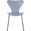 3107 Seven, Coloured Ash, Venetian Red, Underframe Warm Graphite - Dining chairs - Arne Jacobsen - Red - Metal/wood