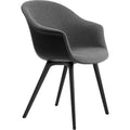 Thumbnail photo of Bat Dining Chair, Upholstered Front, Plastic Base