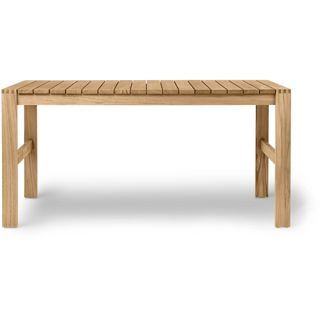 Photo of Carl Hansen - Bk15 Untreated Teak - Outdoor dining table - Bodil Kjær - Wood - Wood