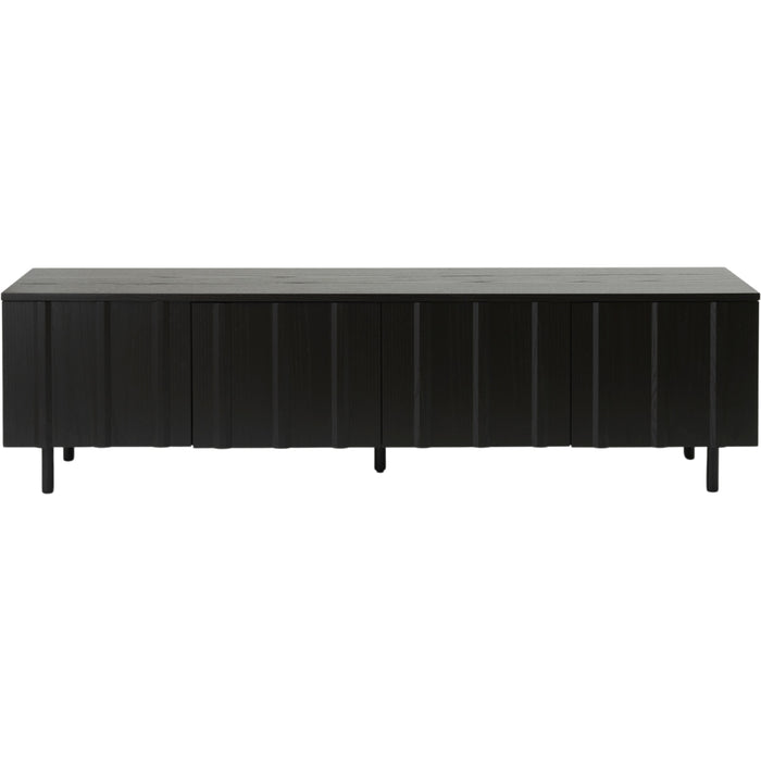 Photo of Rib Sideboard Low Soft Black - Sideboards - Simon Legald - Svart - Trä