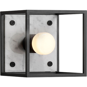Photo of Buster + Punch - Caged Wall 1.0 Small - Polished White Marble - Vägglampor - Massimo Buster Minale - Vit