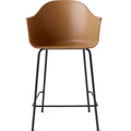 Harbour Counter Chair Black Steel Base Shell Khaki - Barstolar & Barpallar - Norm Architects - Grön - Metall/syntetiskt/plast