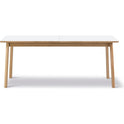 Ana Dining Table 220-320x95 cm Nanolaminate Black-Smoked Oak
