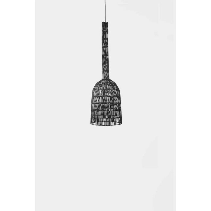 Photo of Hanging Lamp Umut 2 Black Rattan Ø30cm