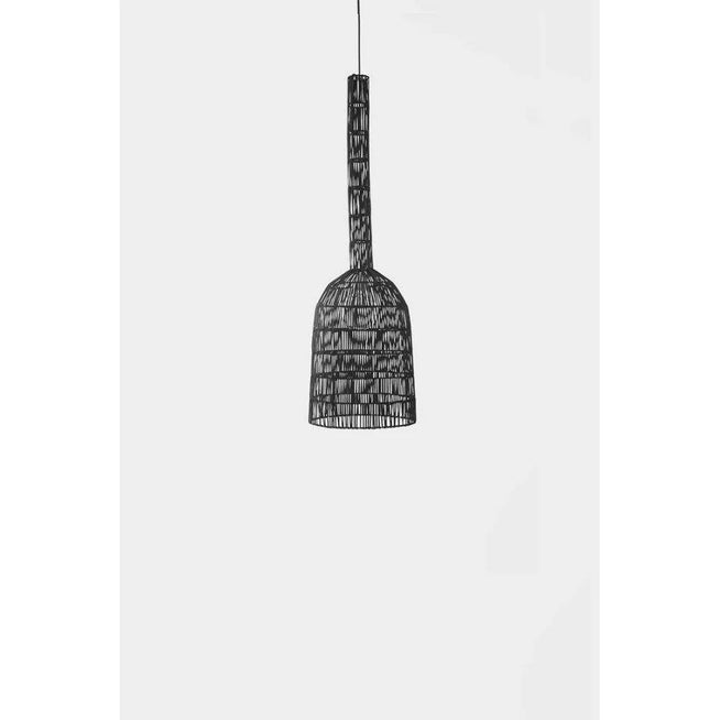 Photo of Hanging Lamp Umut 2 Black Rattan Ø30cm