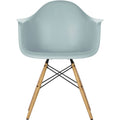 Eames Plastic Armchair Daw - 23 Ice Grey - Ash Honey Tone - Matstolar - Charles & Ray Eames - Grå - Metall/trä/plast