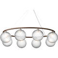 Thumbnail photo of Miira 8 Oval Chandelier Dark