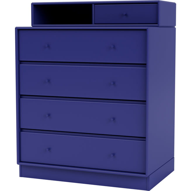 Photo of Keep Chest Of Drawers, Plinth H7 cm - Monarch - Chest of Drawers - Peter J. Lassen - Blue - Wood