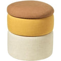 Thumbnail photo of Dam Pouf Ochre Ø68cm