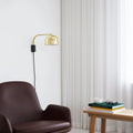 Thumbnail photo of Grant Wall Lamp Black, Small- Steel, Granite