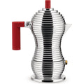 Thumbnail photo of Pulcina Espresso Coffee Maker Red 6 Cups - Kaffemaskiner Och Kaffebryggare - Michele De Lucchi - Silver