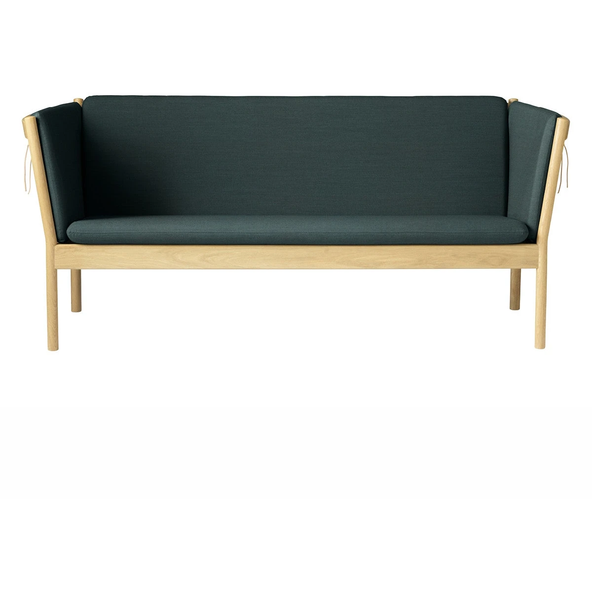 J149 3-pers. Sofa - lacquered oak, dark