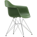 Eames Plastic Armchair Dar - 48 Forest - Chrome Base - Matstolar - Charles & Ray Eames - Grön - Metall/plast