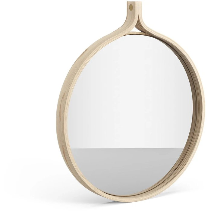 Photo of Comma Mirror Round Ø40 Cm Ash