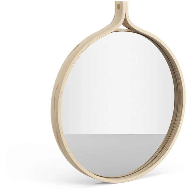 Photo of Comma Mirror Round Ø40 Cm Ash