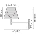 Thumbnail photo of Ktribe W Wall Lamp