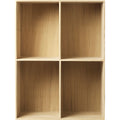 Thumbnail photo of B98 Bookcase 54x72 cm - lacquered oak