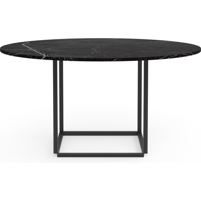 Photo of Florence Round Dining Table Black Marquina Marble