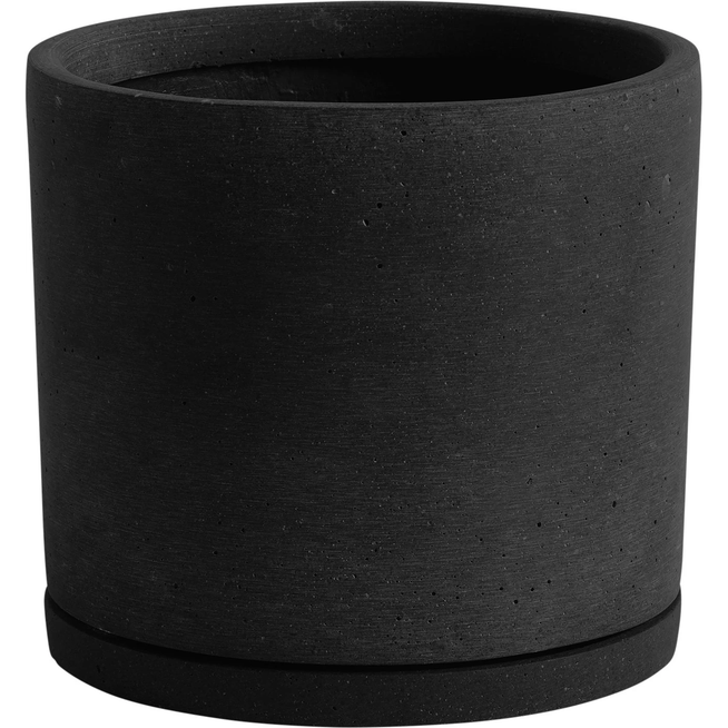 Photo of Plant Pot with saucerlarge-black