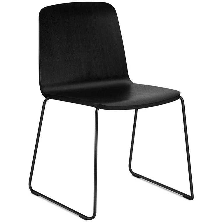 Just Chair Black, Black Edge, Black Metal Stand