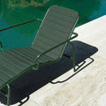 Thumbnail photo of Vig Chaise Longue - Liggestol - Dark Green - L141 X W83 X H82,5 X Sh38 Cm