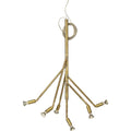 Thumbnail photo of Kvist Ceiling Lamp, Raw Brass, 6 Arms - Chandeliers - Jonas Bohlin - Gold