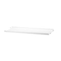 Thumbnail photo of String Metal Shelves, Low Edge 58x20, White - Shelving - Nils Strinning - White - Metal