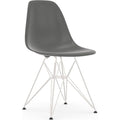 Eames Plastic Chair Dsr - 56 Granite Grey - White Base - Matstolar - Charles & Ray Eames - Grå - Metall/plast