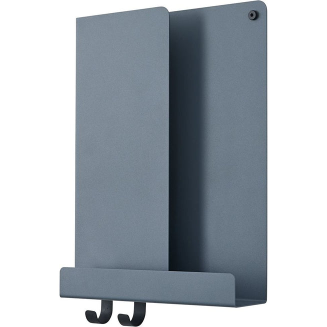 Photo of Folded Shelves Xs, Blue Grey - Vägghyllor - Johan Van Hengel - Svart - Metall