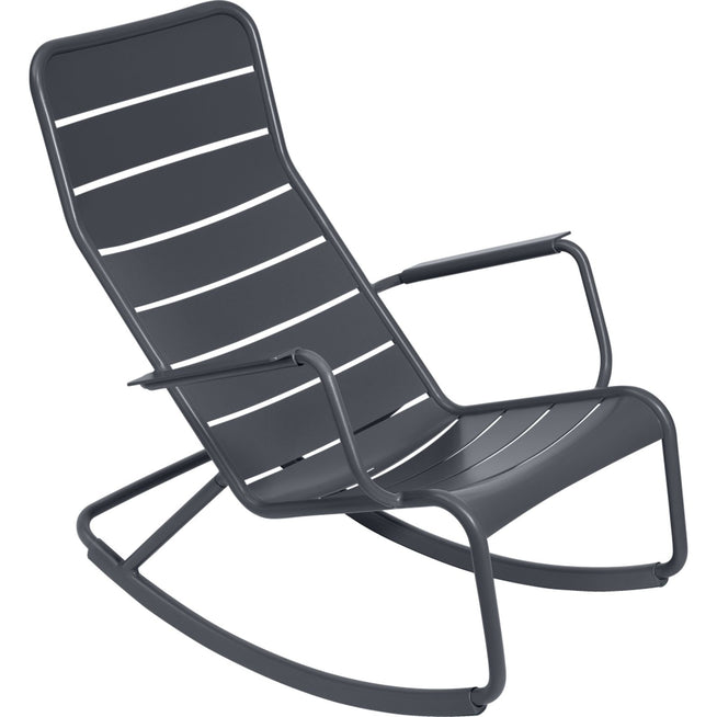 Photo of Luxembourg Rocking Chair Anthracite 47 - Outdoor armchairs - Frédéric Sofia - Metal