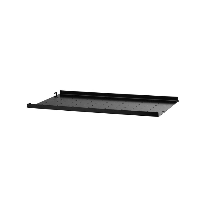 Photo of String Metal Shelf, Low Edge 58x20, Black - Shelving - Nils Strinning - Black - Metal