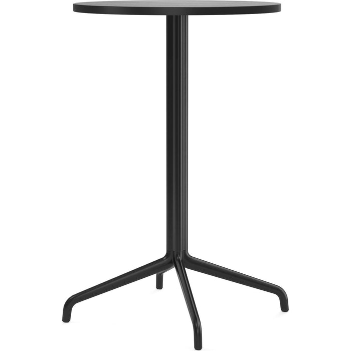 Photo of Harbour Column Counter Table 4-star - Black/black Oak - Ø60 Cm - Barbord - Norm Architects - Svart - Metall/trä