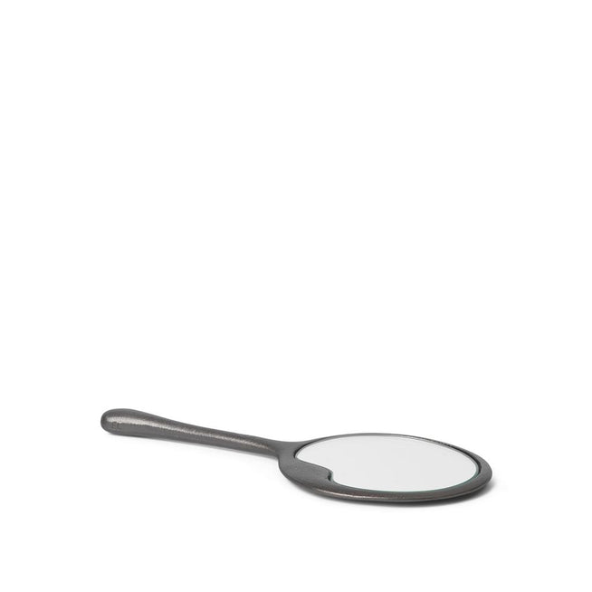 Photo of Lava Hand Mirror 12,7x29 Cm - Blackened Aluminium