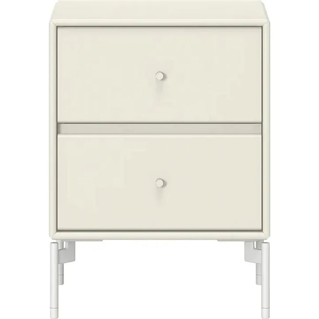 Photo of Drift Drawer Module - Vanilla / Snow Legs - Bedside Table - White - Mdf
