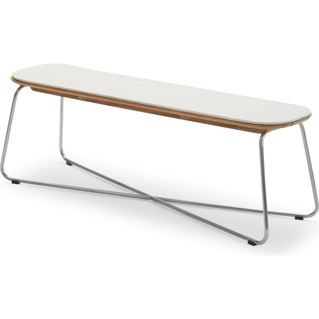 Photo of Lilium Bench Cushion White - Dynor & Kuddar - Vit