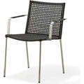 Straw Anthracite - Outdoor Dining Chairs - Foersom & Hiort-lorenzen Mdd - Black - Metal/Synthetic