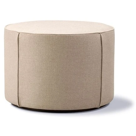 Mono Pouf 7423 By Due & Trampedach - Puf - Grand Linen Natural - Ø55 X H38 Cm