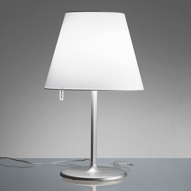 Photo of Melampo Table Lamp Aluminium Grey - Table Lamps - Adrien Gardère - Silver