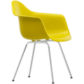 Eames Plastic Armchair Dax - 34 Mustard - Chrome Base - Matstolar - Charles & Ray Eames - Gul - Metall/plast